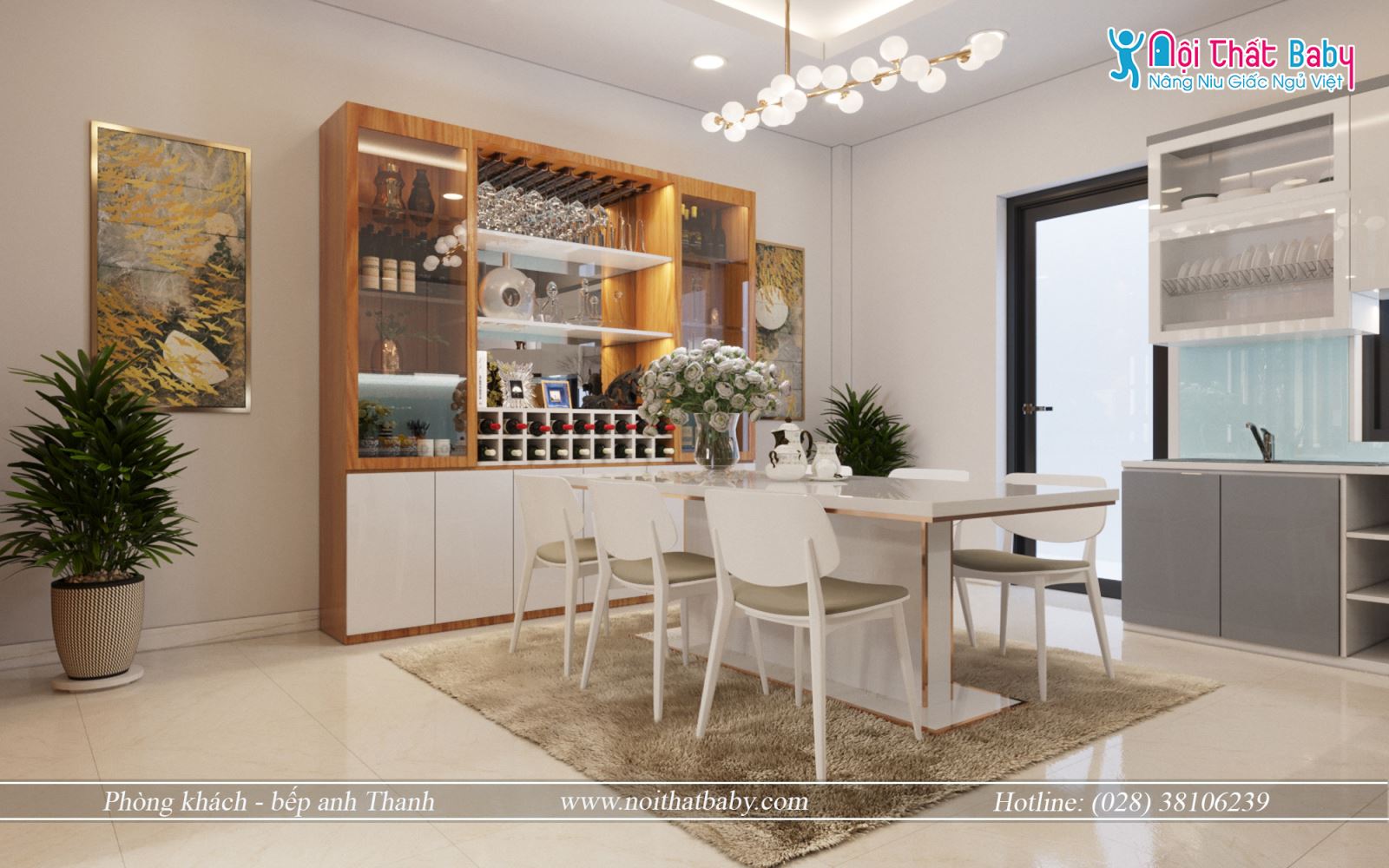 Biệt thự gỗ veneer sang trọng